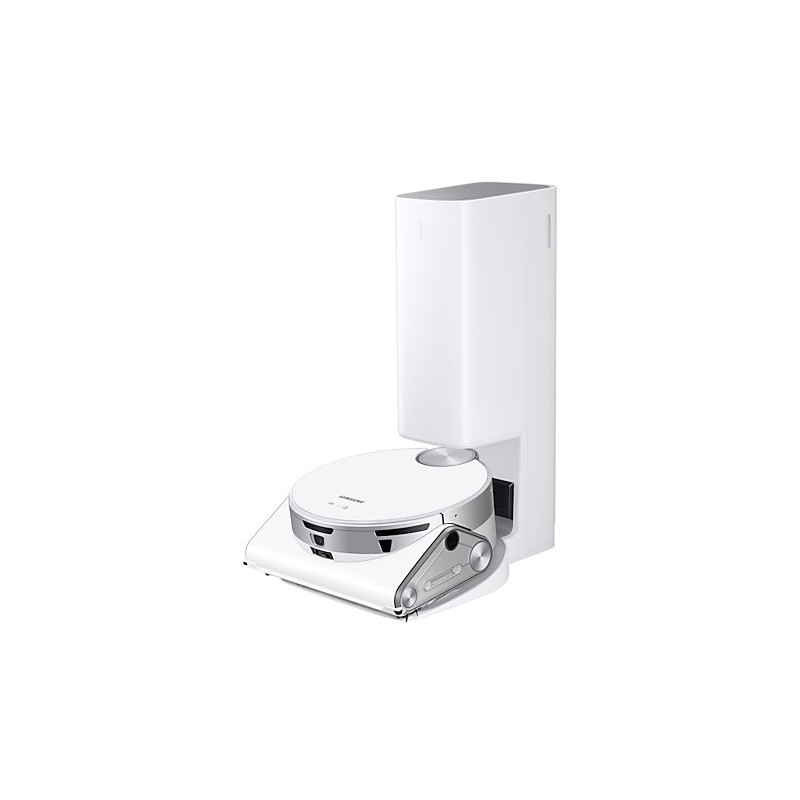 Samsung Jet Bot AI+ robot aspirateur 0,2 L Sans sac Argent, Blanc