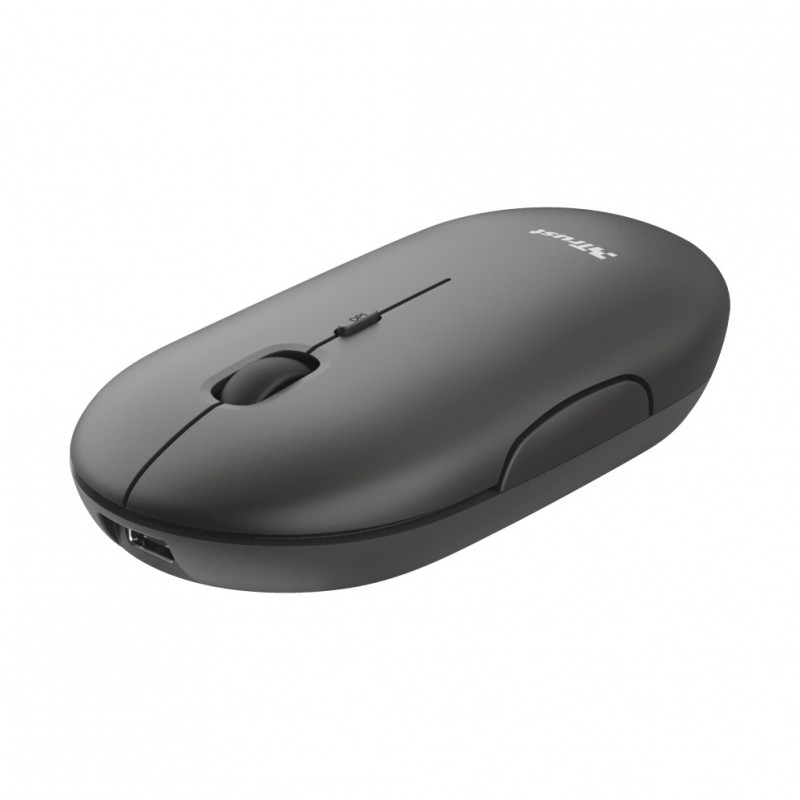 Trust Puck souris Ambidextre RF sans fil + Bluetooth Optique 1600 DPI