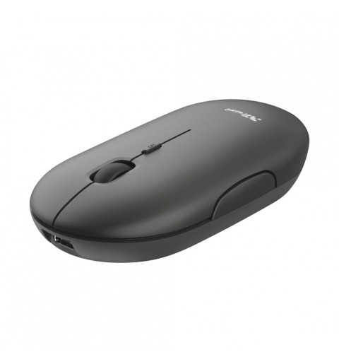 Trust Puck souris Ambidextre RF sans fil + Bluetooth Optique 1600 DPI