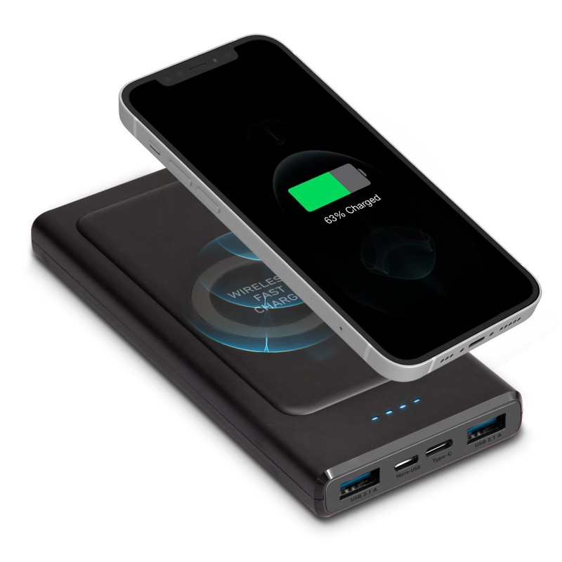 SBS TEBB10000WIRCK power bank Lithium Polymer (LiPo) 10000 mAh Wireless charging Black