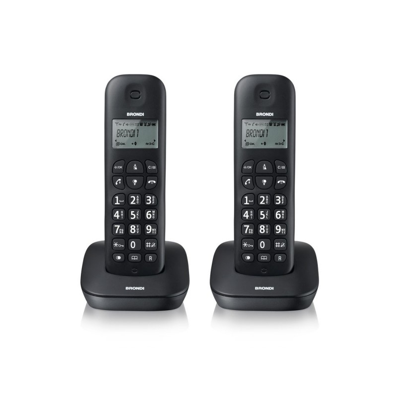 Brondi Gala Twin DECT telephone Caller ID Black