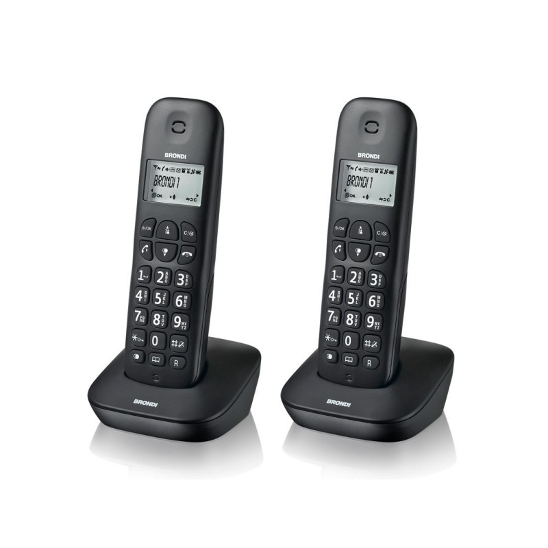 Brondi Gala Twin Teléfono DECT Identificador de llamadas Negro