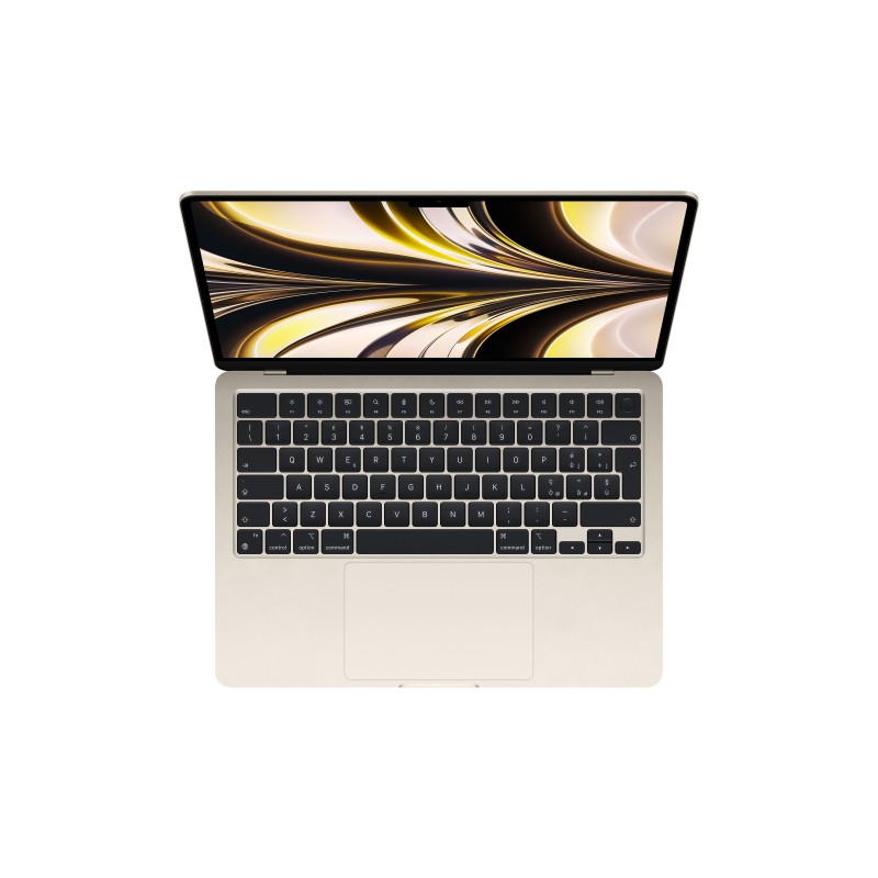 Apple MacBook Air MacBookAir M2 Notebook 34.5 cm (13.6") Apple M 8 GB 256 GB SSD Wi-Fi 6 (802.11ax) macOS Monterey Beige