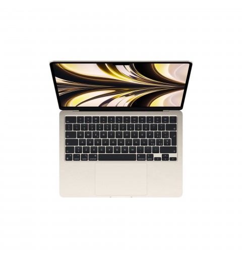 Apple MacBook Air MacBookAir M2 Portátil 34,5 cm (13.6") Apple M 8 GB 256 GB SSD Wi-Fi 6 (802.11ax) macOS Monterey Beige