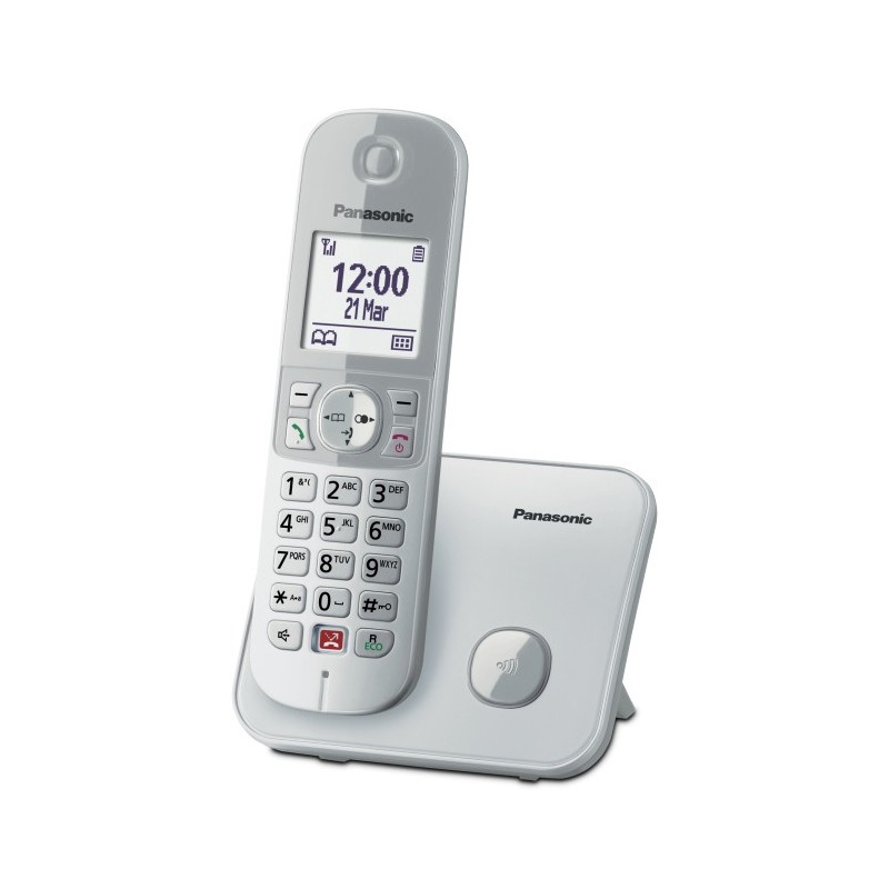 Panasonic KX-TG6851JTS téléphone Téléphone DECT Identification de l'appelant Argent