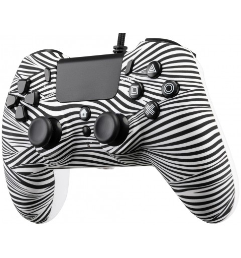 Qubick ACP40169 periferica di gioco Nero, Bianco Gamepad PlayStation 4