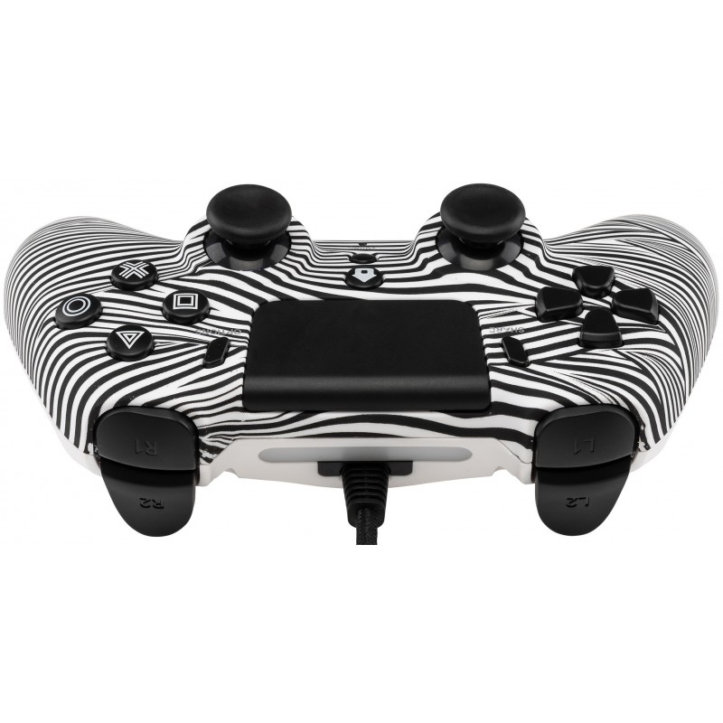 Qubick ACP40169 accessoire de jeux vidéo Noir, Blanc Manette de jeu PlayStation 4