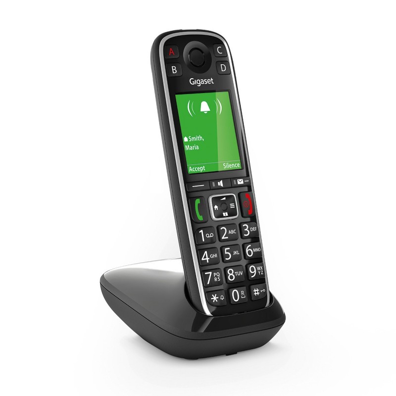 Gigaset E720 Teléfono DECT analógico Identificador de llamadas Negro