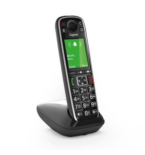 Gigaset E720 Teléfono DECT analógico Identificador de llamadas Negro