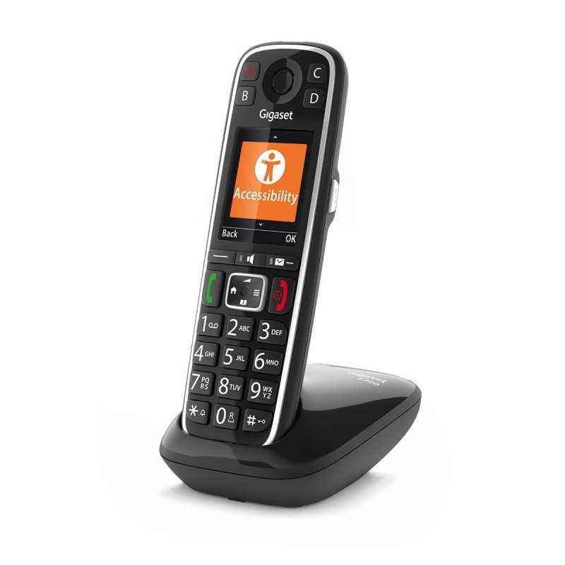 Gigaset E720 Teléfono DECT analógico Identificador de llamadas Negro