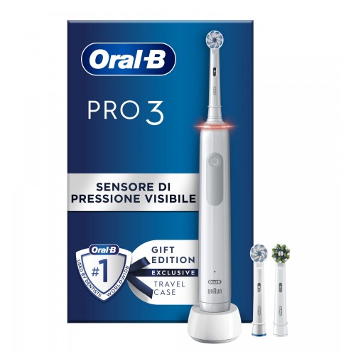 Oral-B PRO 3 3700 Erwachsener Rotierende-vibrierende Zahnbürste Weiß