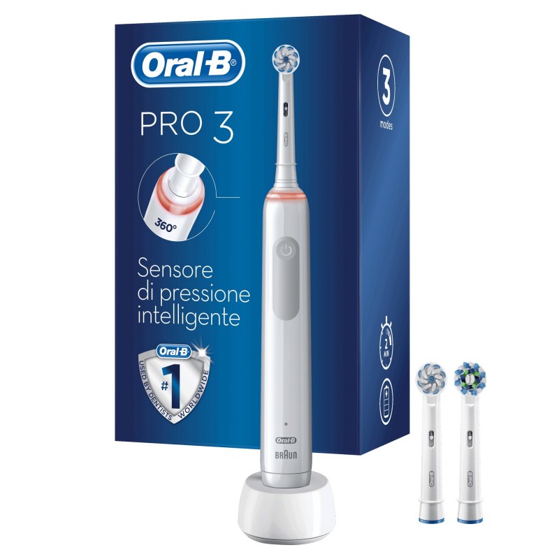 Oral-B PRO 3 3700 Erwachsener Rotierende-vibrierende Zahnbürste Weiß