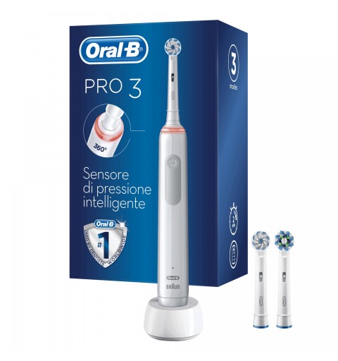 Oral-B PRO 3 3700 Erwachsener Rotierende-vibrierende Zahnbürste Weiß