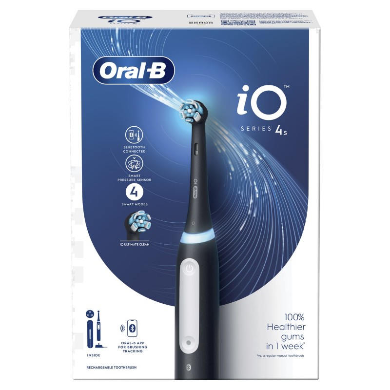 Oral-B iO 4S Erwachsener Vibrierende Zahnbürste Schwarz