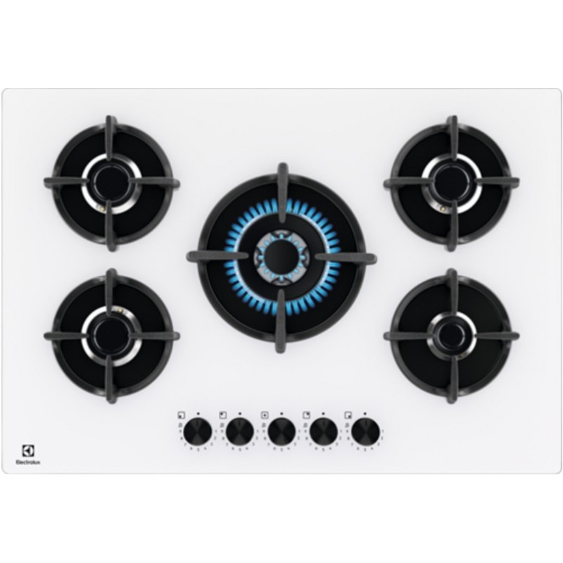 Electrolux EGG75372W hob White Built-in 75 cm Gas 5 zone(s)