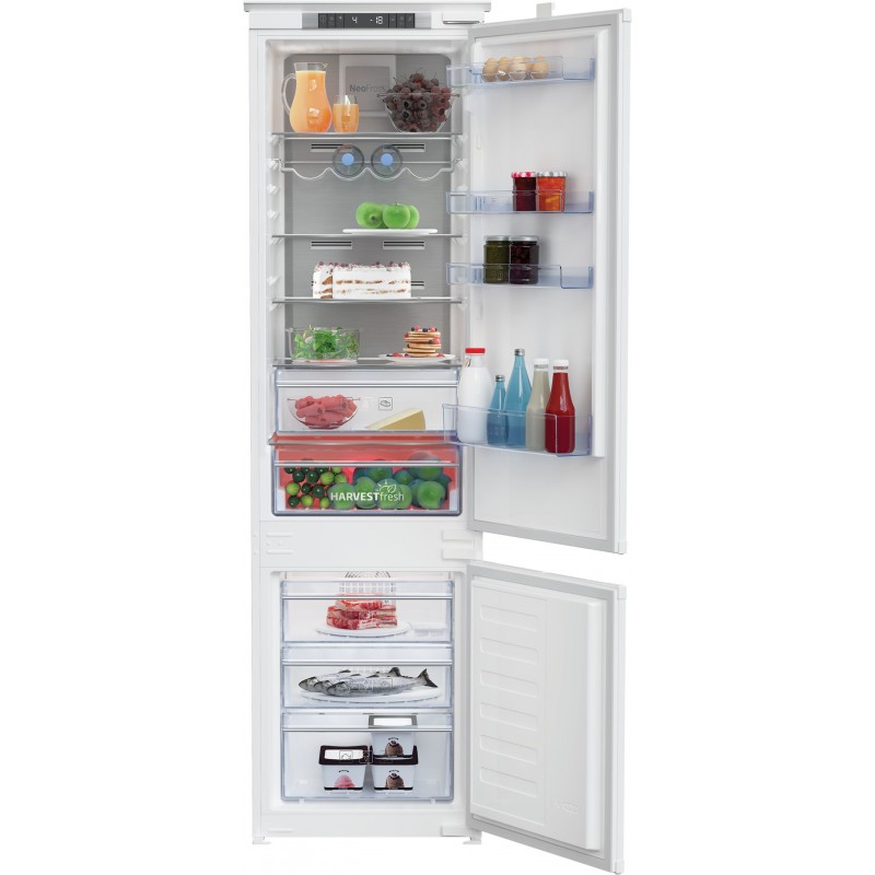 Beko BCNA306E4SN frigo combine Intégré (placement) 306 L E Blanc