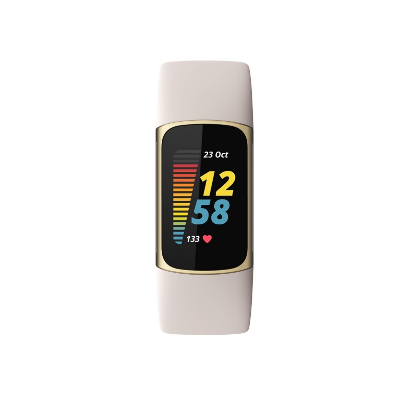 Fitbit Charge 5 Pulsera de actividad Oro, Blanco