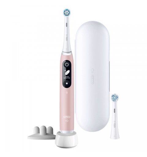 Oral-B iO 6S Adult Vibrating toothbrush Pink, White