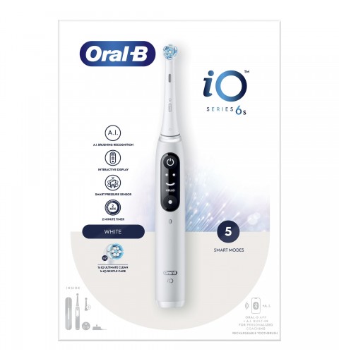 Oral-B iO 6 Adult Vibrating toothbrush White