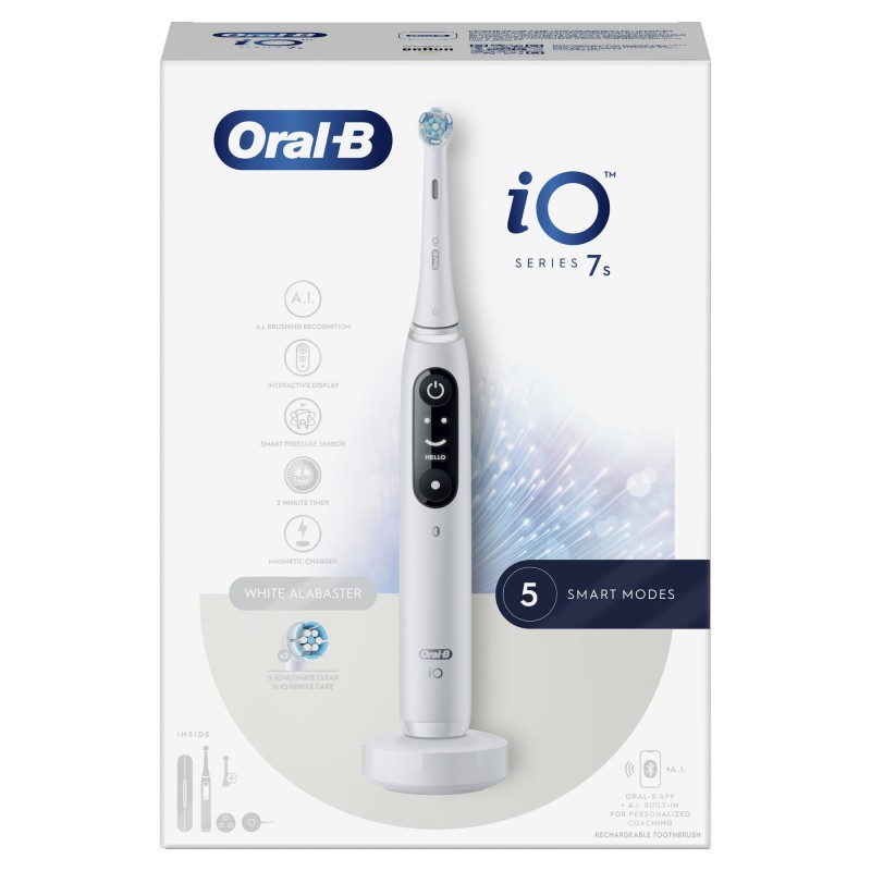 Oral-B iO 7S Adulto Cepillo de dientes oscilante Blanco