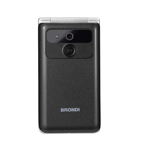 Brondi Amico Prezioso 4,5 cm (1.77") Noir, Métallique Téléphone numérique