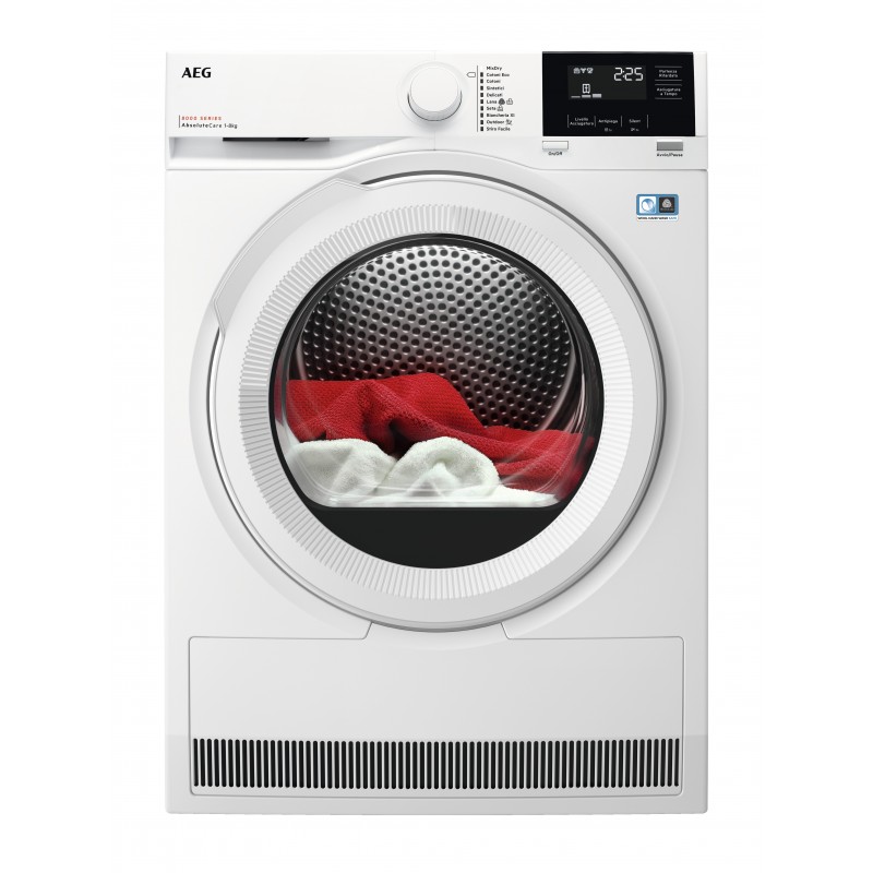 AEG TR8G82OW secadora Independiente Carga frontal 8 kg A++ Blanco