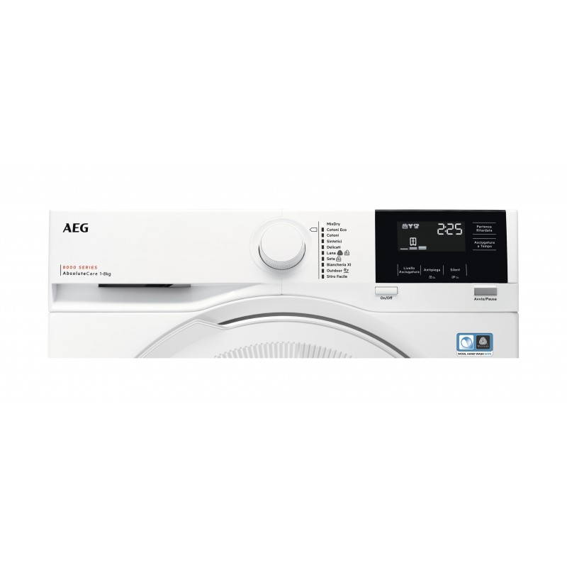 AEG TR8G82OW secadora Independiente Carga frontal 8 kg A++ Blanco