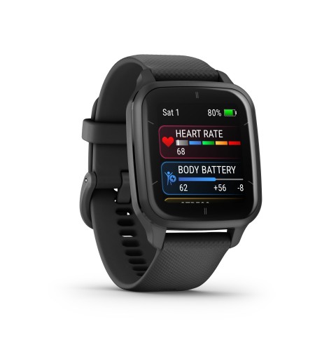 Garmin Venu Sq 2 Music 3.56 cm (1.4") AMOLED Black GPS (satellite)