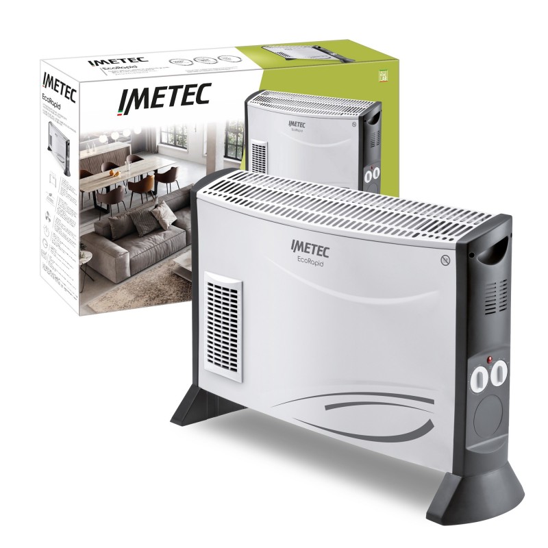 Imetec Eco Rapid Interior Gris, Blanco 2000 W Convector