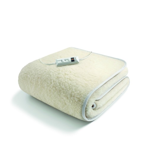 Imetec 16799 electric blanket 55 W White Wool