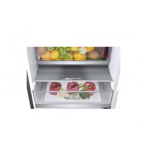 LG GBB72PZVCN1 fridge-freezer Freestanding 384 L C Stainless steel