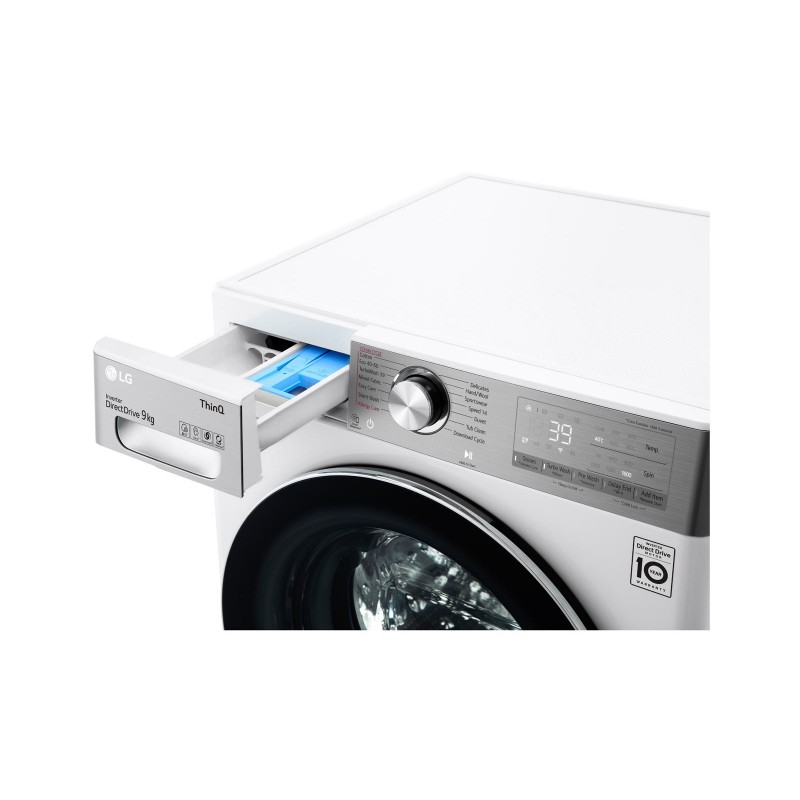 LG F6WV909P2E machine à laver Charge avant 9 kg 1600 tr min A Blanc