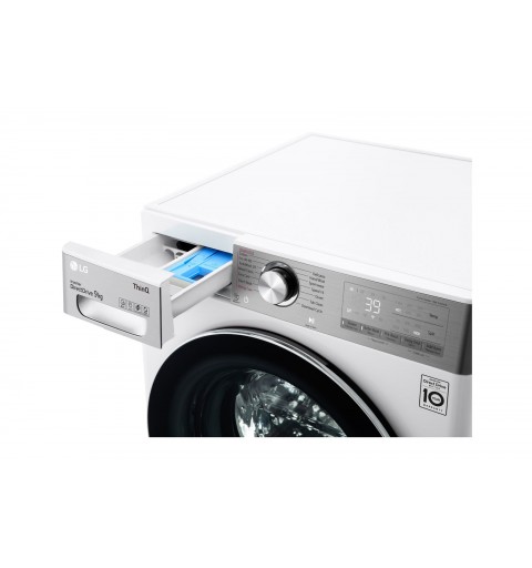 LG F6WV909P2E machine à laver Charge avant 9 kg 1600 tr min A Blanc