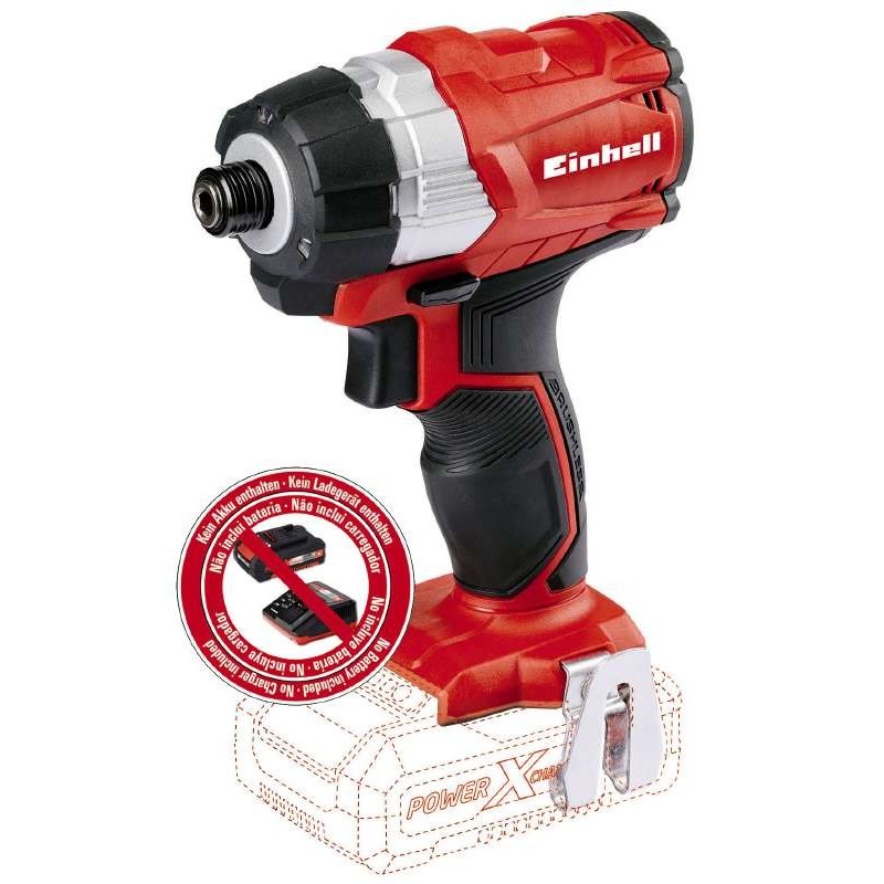 Einhell TE-CI 18 Li 1 4" 2900 RPM 180 Nm Negro, Rojo