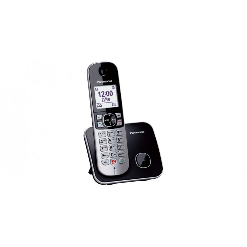 Panasonic KX-TG6852JTB Telefon DECT-Telefon Anrufer-Identifikation Schwarz, Grau