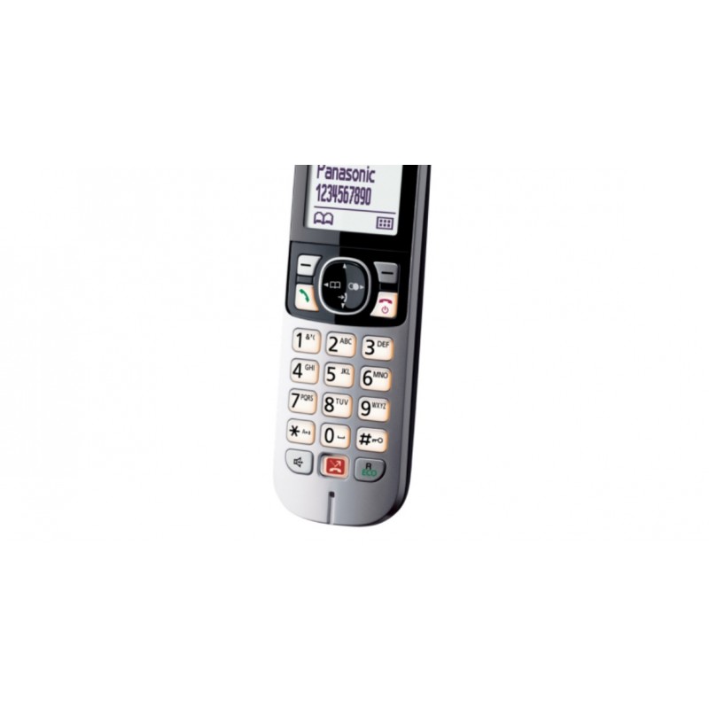 Panasonic KX-TG6852JTB teléfono Teléfono DECT Identificador de llamadas Negro, Gris