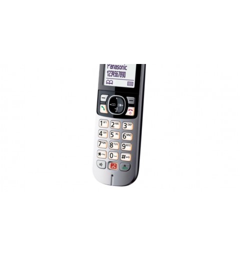 Panasonic KX-TG6852JTB teléfono Teléfono DECT Identificador de llamadas Negro, Gris