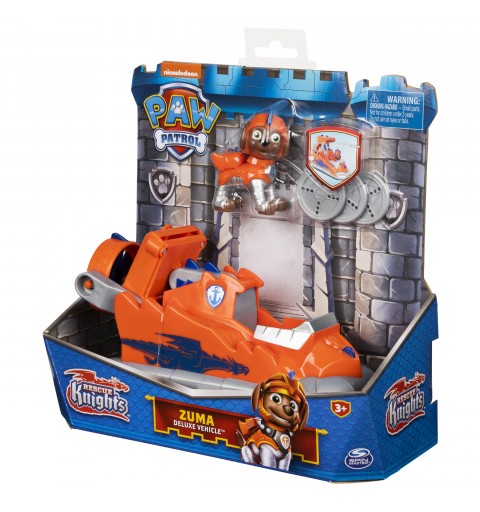 PAW Patrol PAT' PATROUILLE RESCUE KNIGHTS - VÉHICULE + FIGURINE CHEVALIER ZUMA - Rejoins Pat' Patrouille Mission Chevalier avec