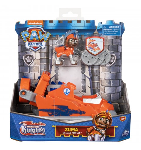 PAW Patrol PAT' PATROUILLE RESCUE KNIGHTS - VÉHICULE + FIGURINE CHEVALIER ZUMA - Rejoins Pat' Patrouille Mission Chevalier avec