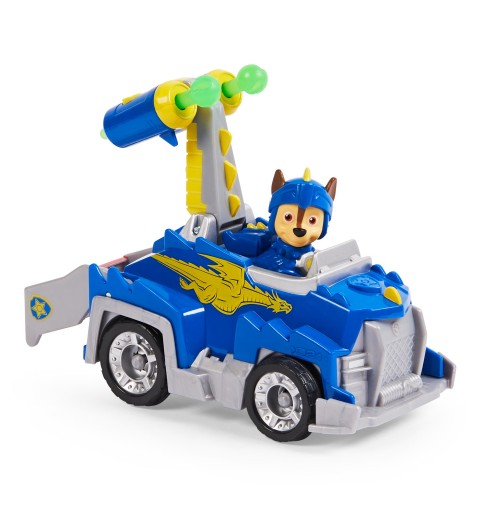 PAW Patrol Rescue Knights Chase verwandelbares Spielzeugauto mit Actionfigur zum Sammeln, Kinderspielzeug