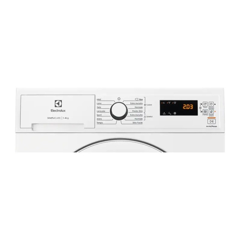 Electrolux EDH4825TW asciugatrice Libera installazione Caricamento frontale 8 kg A++ Bianco