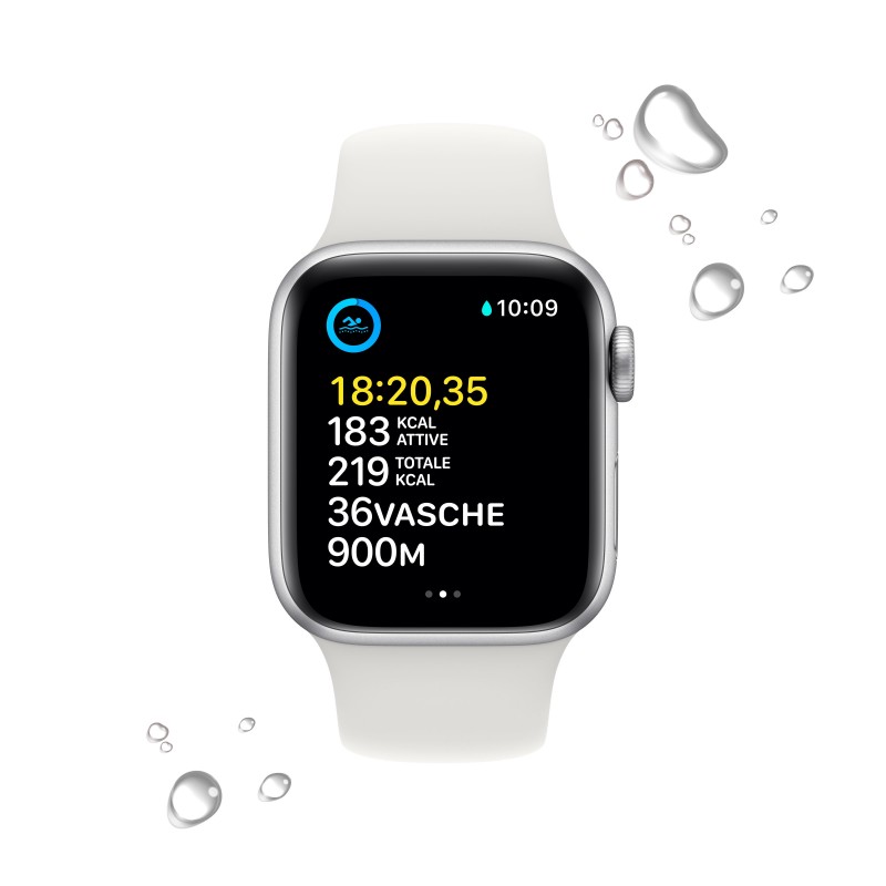 Apple Watch SE OLED 40 mm Silver GPS (satellite)