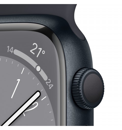 Apple Watch Series 8 OLED 45 mm Noir GPS (satellite)