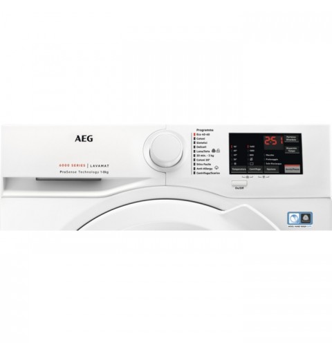 AEG L6FBI48W machine à laver Charge avant 8 kg 1351 tr min A Blanc