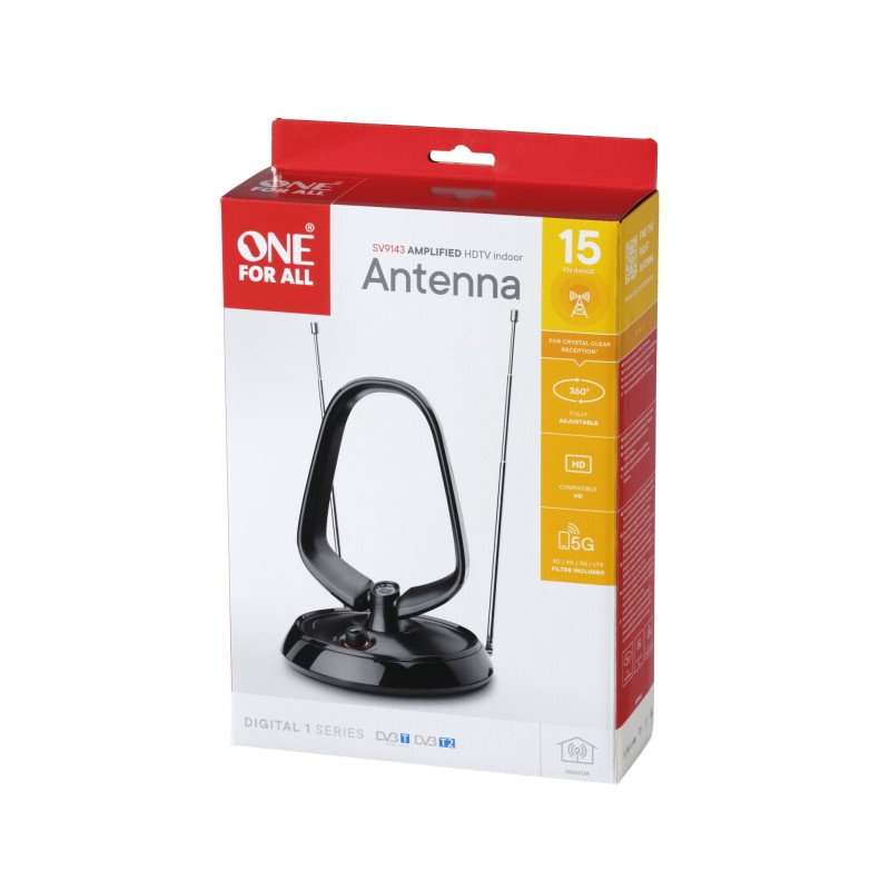 One For All Value Line DVB-T Indoor Antenne 5G antenne TV Intérieure