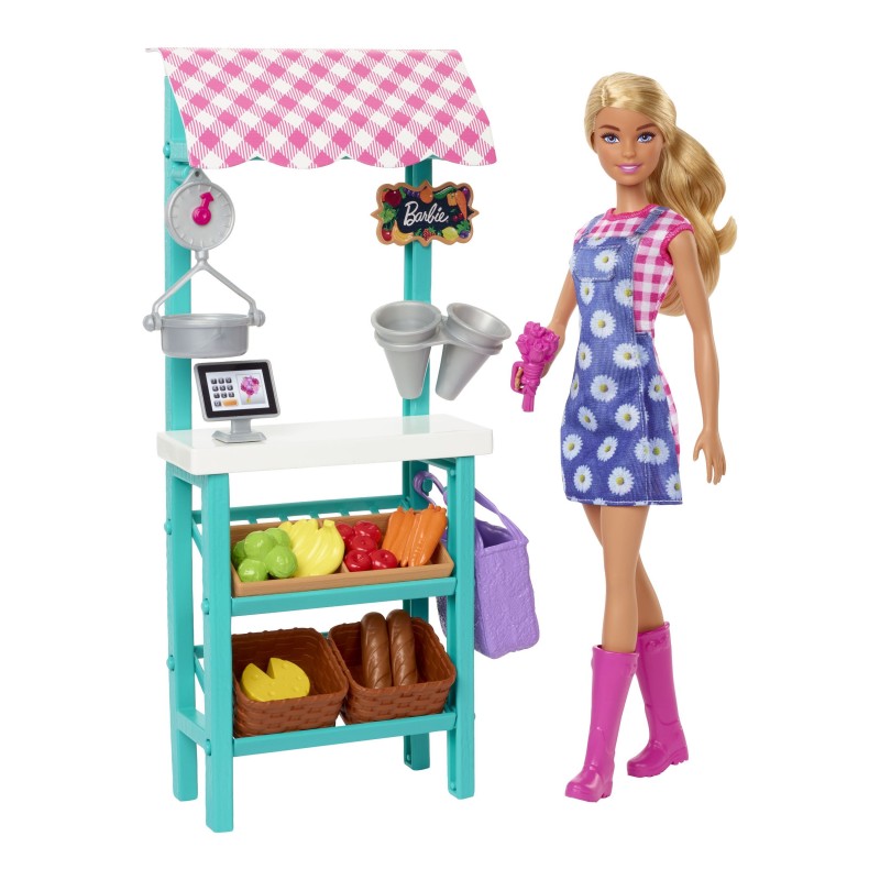 Barbie Farmers Market Playset – Caucasian Doll