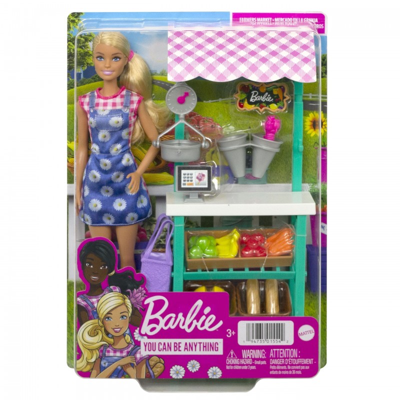 Barbie Farmers Market Playset – Caucasian Doll