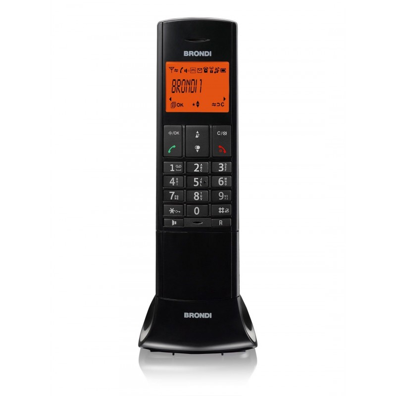 Brondi Lemure Telefono DECT Identificatore di chiamata Nero