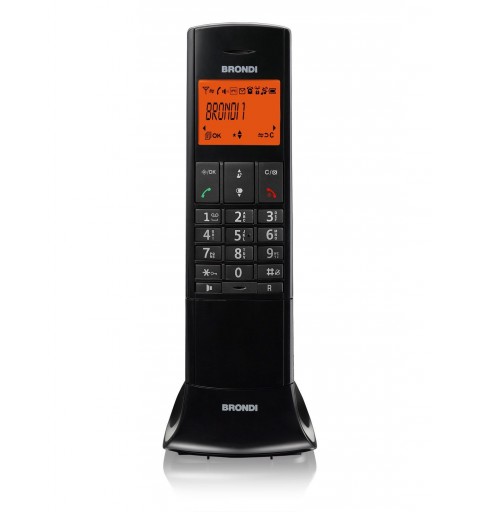 Brondi Lemure DECT-Telefon Anrufer-Identifikation Schwarz