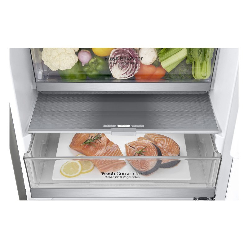 LG Frigorifero Side-by-Side GBB72NSUCN1 Classe E Capacità 384 litri Total No Frost, Metal Fresh